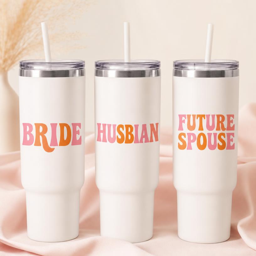 BRIDE, HUSBIAN and FUTURE SPOUSE tumblers